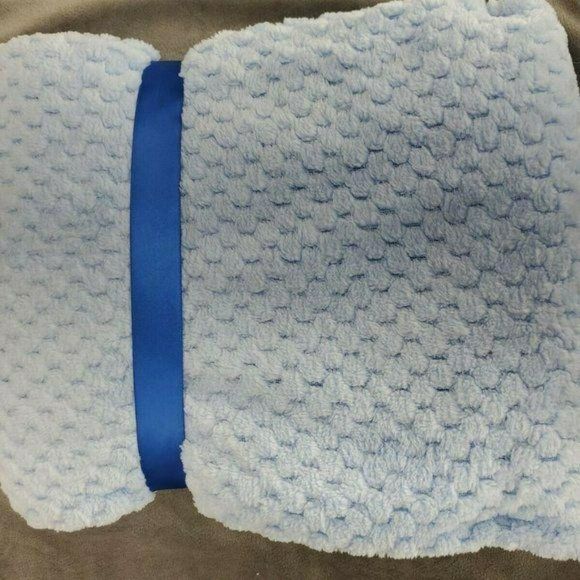 Zak And Zoey‎ Soft Snuggly Blue Blanket 30x40 - Picture 5 of 5